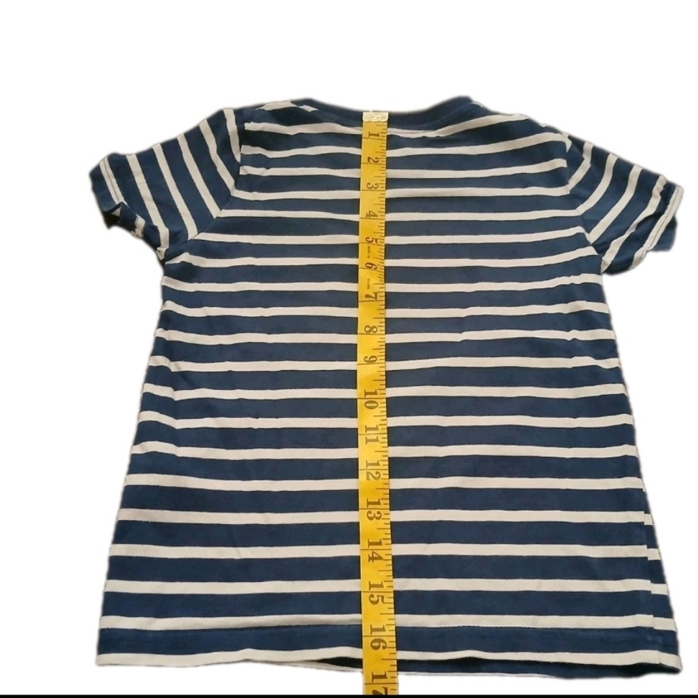 Mini Boden Colorful Boy's Short Sleeve Shirt Blue White Stripes Popsicle Size:4 - Picture 4 of 7
